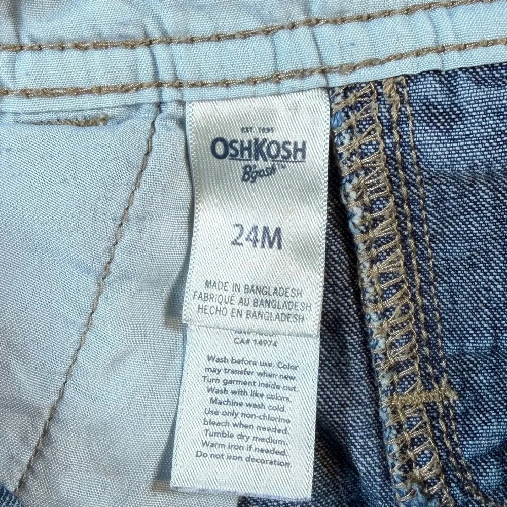Osh Kosh Denim Overalls bibs Classic casual toddler school kids outdoor blue